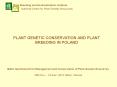 Baltic Sea Network for Management and Conservation of Plant Genetic Resources PowerPoint PPT Presentation