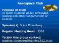 Aerospace Club PowerPoint PPT Presentation