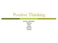 Positive Thinking PowerPoint PPT Presentation