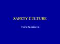 SAFETY CULTURE PowerPoint PPT Presentation