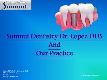 Summit Dentistry Dr. Lopez DDS and Our Practice