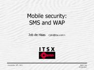 Mobile security: SMS and WAP