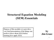 Structural Equation Modeling (SEM) Essentials