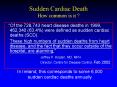Sudden Cardiac Death How common is it ? PowerPoint PPT Presentation