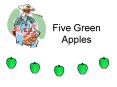 Five Green Apples PowerPoint PPT Presentation