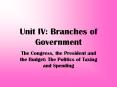 Unit IV: Branches of Government PowerPoint PPT Presentation