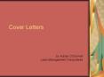 Cover Letters PowerPoint PPT Presentation