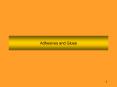 Adhesives and Glues PowerPoint PPT Presentation