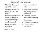 Desirable Social Qualities