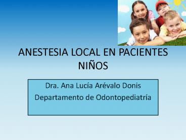 ANESTESIA LOCAL EN PACIENTES NI