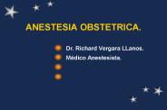 ANESTESIA OBSTETRICA.