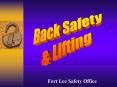 Back Safety/Lifting PowerPoint PPT Presentation