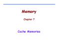 Memory  Chapter 7 PowerPoint PPT Presentation