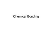 Chemical Bonding