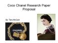 Coco Chanel Research Paper Proposal PowerPoint PPT Presentation