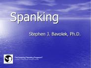 Spanking   Stephen J. Bavolek, Ph.D.