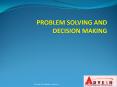 PROBLEM SOLVING AND DECISION MAKING PowerPoint PPT Presentation