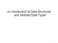 An Introduction to Data Structures and Abstract Data Types PowerPoint PPT Presentation