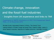 Climate change, innovation