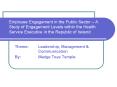 Employee Engagement in the Public Sector  PowerPoint PPT Presentation