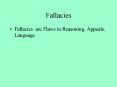Fallacies PowerPoint PPT Presentation