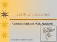 LOGICAL FALLACIES PowerPoint PPT Presentation