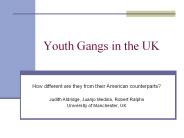 Youth Gangs in the UK