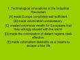 1. Technological innovations of the Industrial Revolution PowerPoint PPT Presentation
