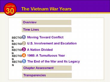 The Vietnam War Years