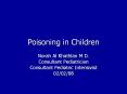 Poisoning in Children PowerPoint PPT Presentation