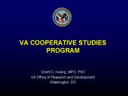 VA COOPERATIVE STUDIES PROGRAM