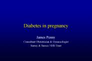 Diabetes in pregnancy