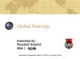 Global Sourcing PowerPoint PPT Presentation
