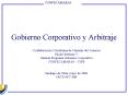 Gobierno Corporativo y Arbitraje PowerPoint PPT Presentation