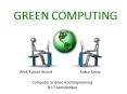 GREEN COMPUTING PowerPoint PPT Presentation
