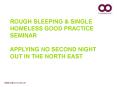 Rough Sleeping PowerPoint PPT Presentation