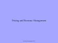 Pricing and Revenue Management PowerPoint PPT Presentation