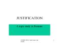 JUSTIFICATION PowerPoint PPT Presentation