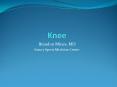 Knee PowerPoint PPT Presentation
