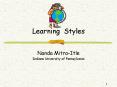 Learning Styles PowerPoint PPT Presentation