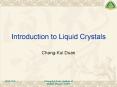 Introduction to Liquid Crystals PowerPoint PPT Presentation