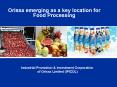 Orissa emerging as a key location for Food Processing PowerPoint PPT Presentation