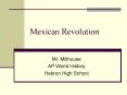Mexican Revolution PowerPoint PPT Presentation