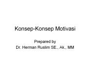 Konsep-Konsep Motivasi