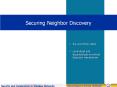 Securing Neighbor Discovery PowerPoint PPT Presentation