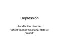 Depression PowerPoint PPT Presentation