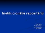 Institucionalie repozitariji
