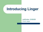 Introducing Linger