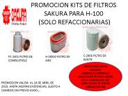 PROMOCION KITS DE FILTROS SAKURA PARA H-100  (SOLO REFACCIONARIAS)