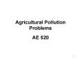 Agricultural Pollution Problems PowerPoint PPT Presentation